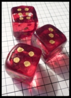 Dice : Dice - 6D - Red Glass Handpainted - Etsy Jan 2011
